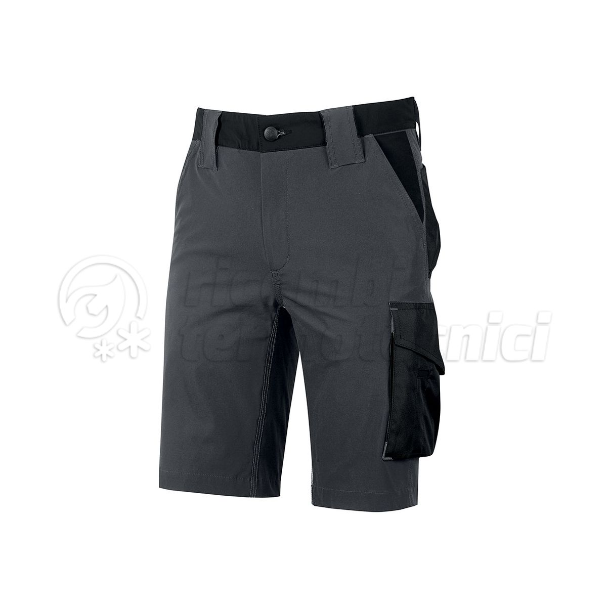 U-POWER PANTALONE CORTO MERCURY ASPHALT GREY  TAGLIA S