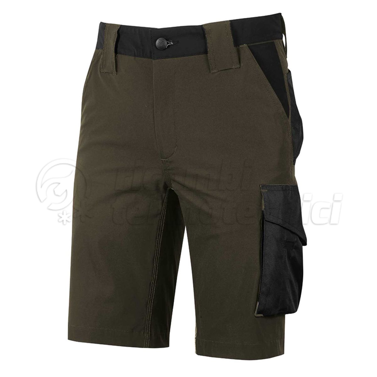 U-POWER PANTALONE CORTO MERCURY DARK GREEN TAGLIA M