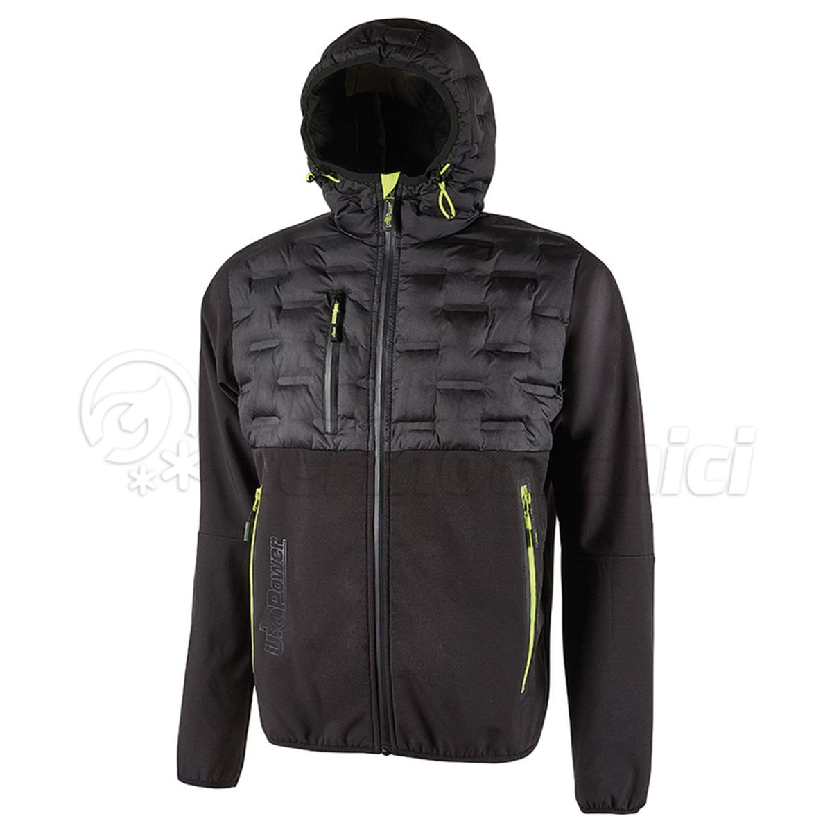 U-POWER GIACCA IBRIDA MODELLO SPOCK BLACK CARBON TAGLIA S