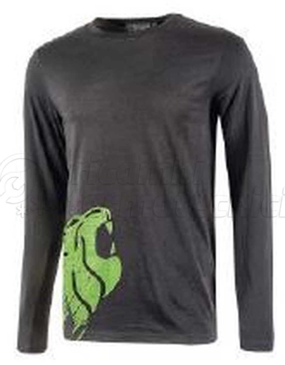 U-POWER T-SHIRT MANICHE LUNGHE MODELLO ALIEN ASPHALT GREY  TAGLIA M