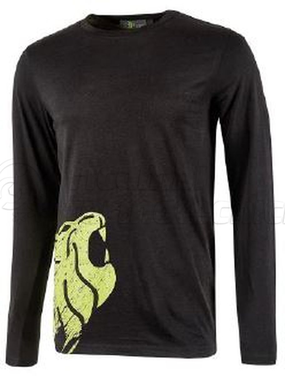 U-POWER T-SHIRT MANICHE LUNGHE MODELLO ALIEN BLACK CARBON TAGLIA XXXL