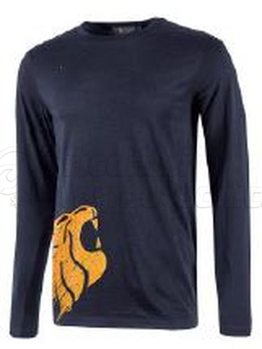 U-POWER T-SHIRT MANICHE LUNGHE MODELLO ALIEN DEEP BLUE TAGLIA XL