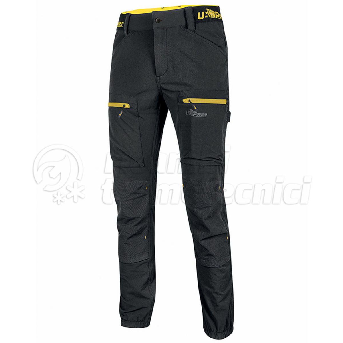 U-POWER PANTALONE HORIZON FU267BC BLACK CARBON TAGLIA XL