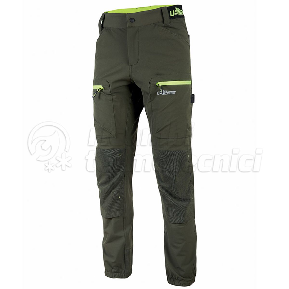 U-POWER PANTALONE HORIZON FU267DG DARK GREEN TAGLIA M