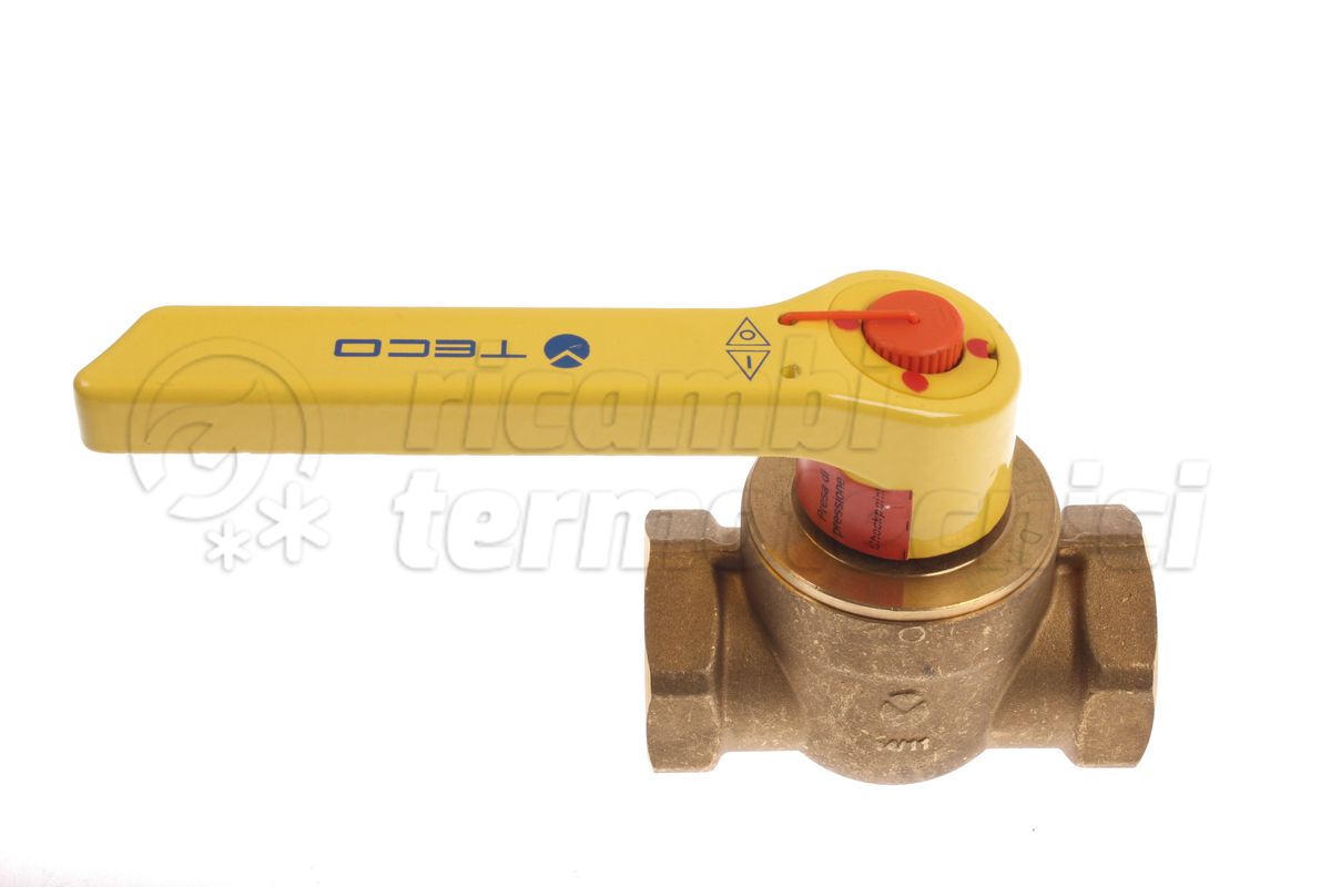 VALVOLA GAS FF 2'' CON LEVA E PRESA PRESSIONE