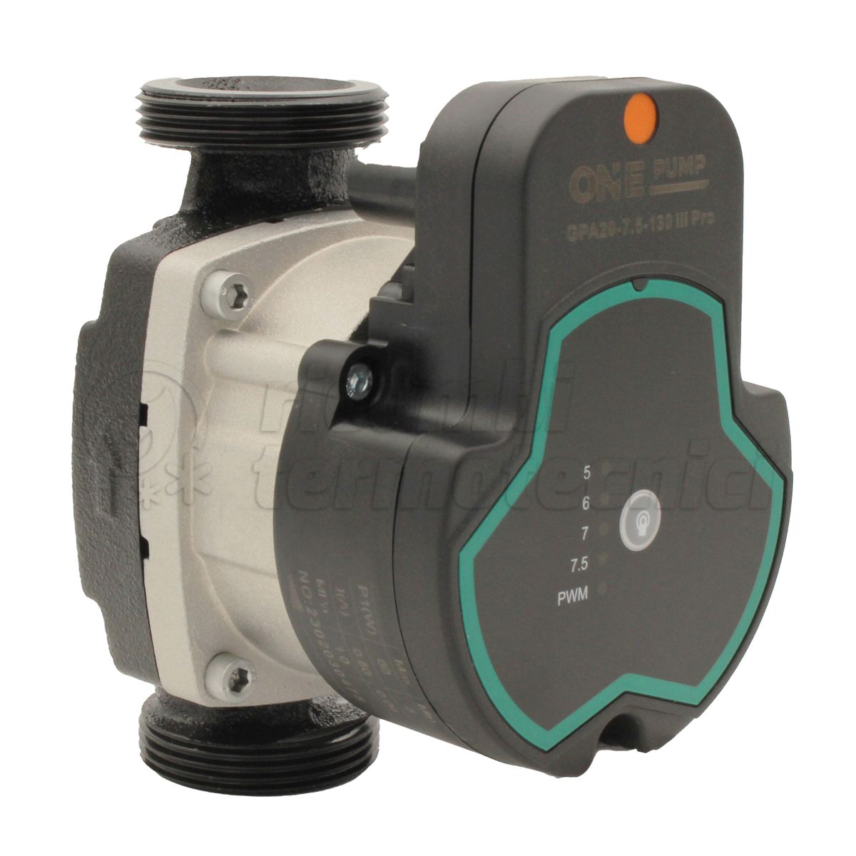 ONE PUMP CIRCOLATORE ELETTRONICO PREVALENZA 7,5 MT INTERASSE 130 MM 1''1/2