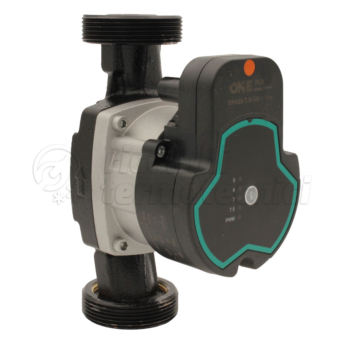 ONE PUMP CIRCOLATORE ELETTRONICO PREVALENZA 7,5 MT INTERASSE 180 MM  DN 25 - 2'' CON CAVO ALIMENTAZIONE