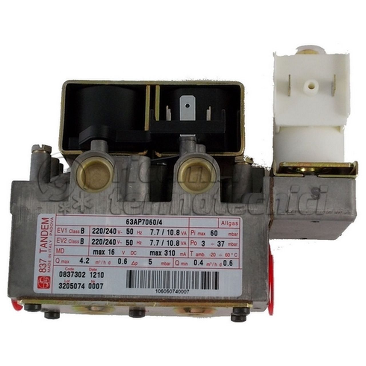 IMMERGAS VALVOLA GAS SIT 837 TANDEM (ACCENSIONE RAPIDA)