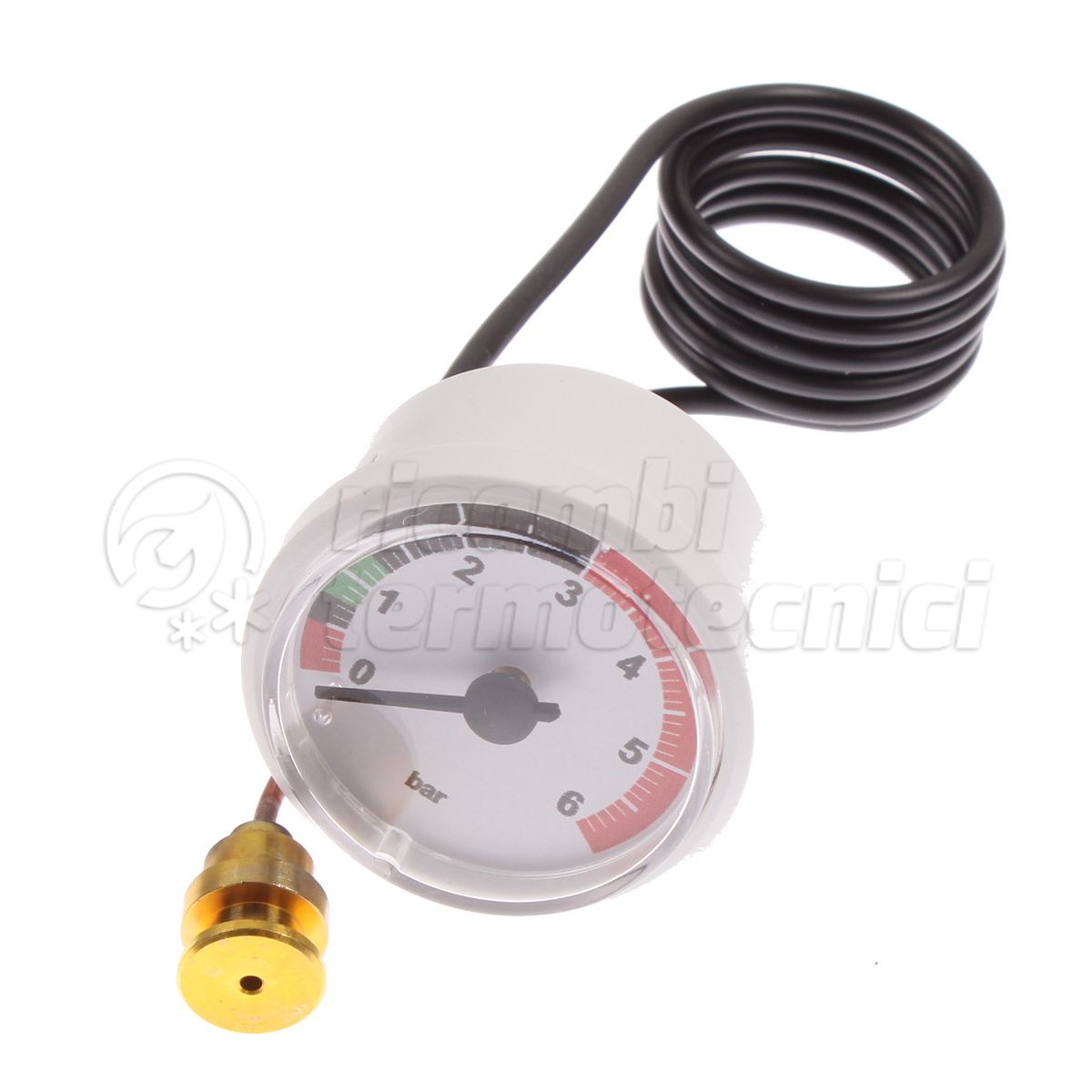 IMMERGAS IDROMETRO INNESTO RAPIDO 0-6 BAR CAPILARE L.700MM