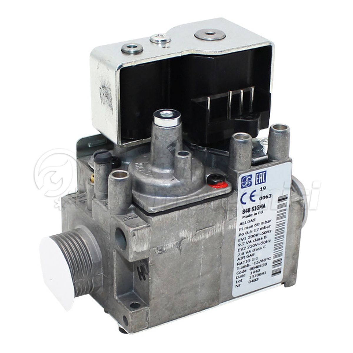 IMMERGAS VALVOLA GAS SIT 848 CON REGOLATORE DI PORTATA 230 V