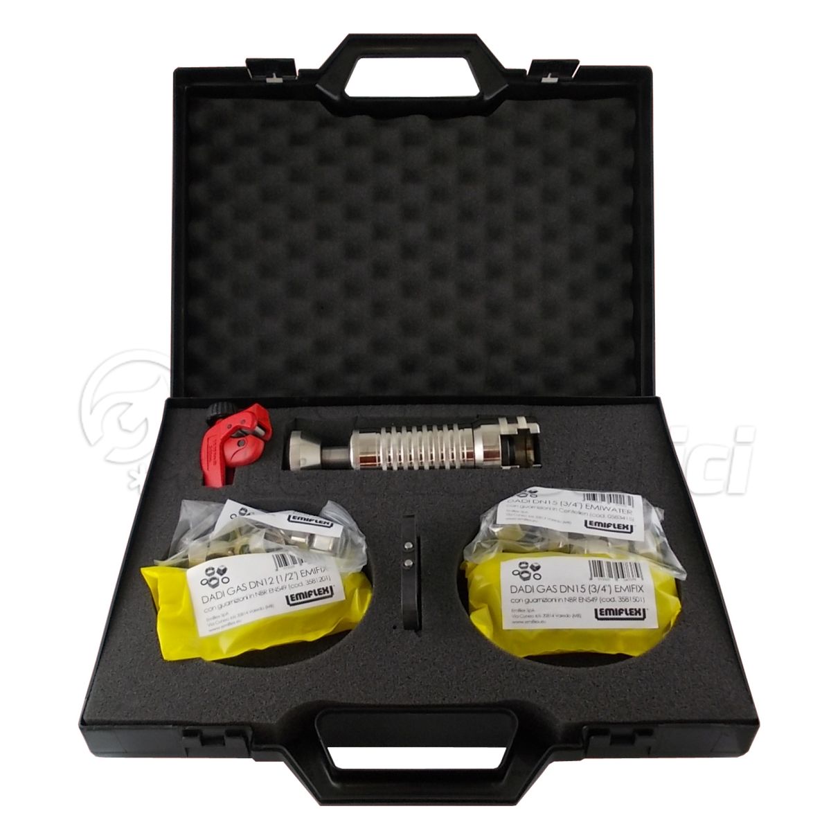 KIT VALIGIA EMISET TAGLIATUBI-CARTEL-RAC