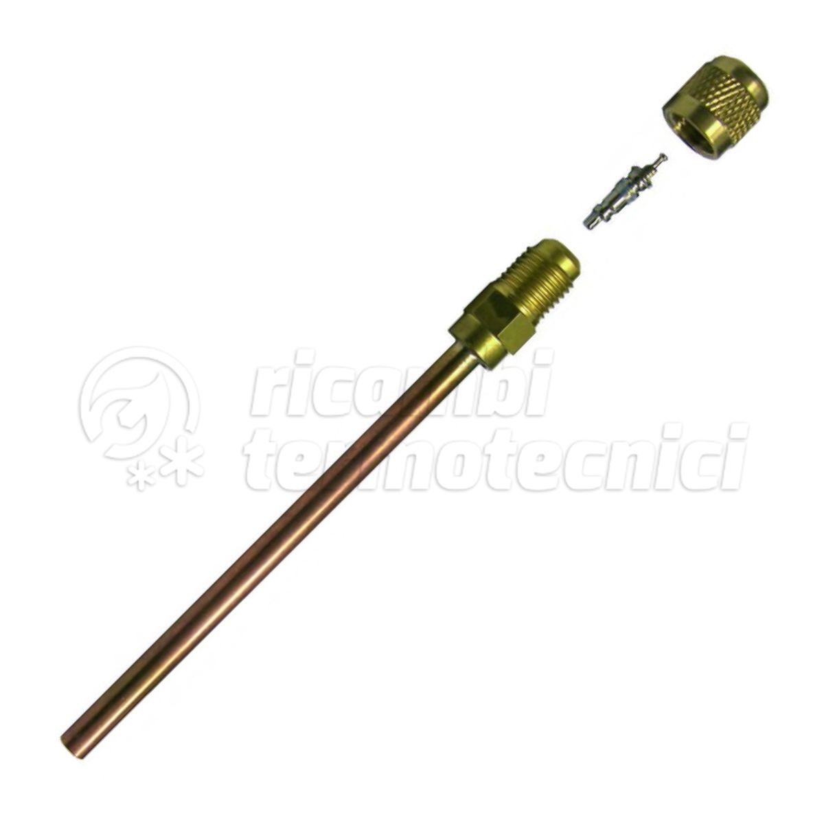 CORE EQUIPMENT VALVOLINA A SALDARE 1/4" SAE 100 MM COMPLETO DI CAPPUCCIO