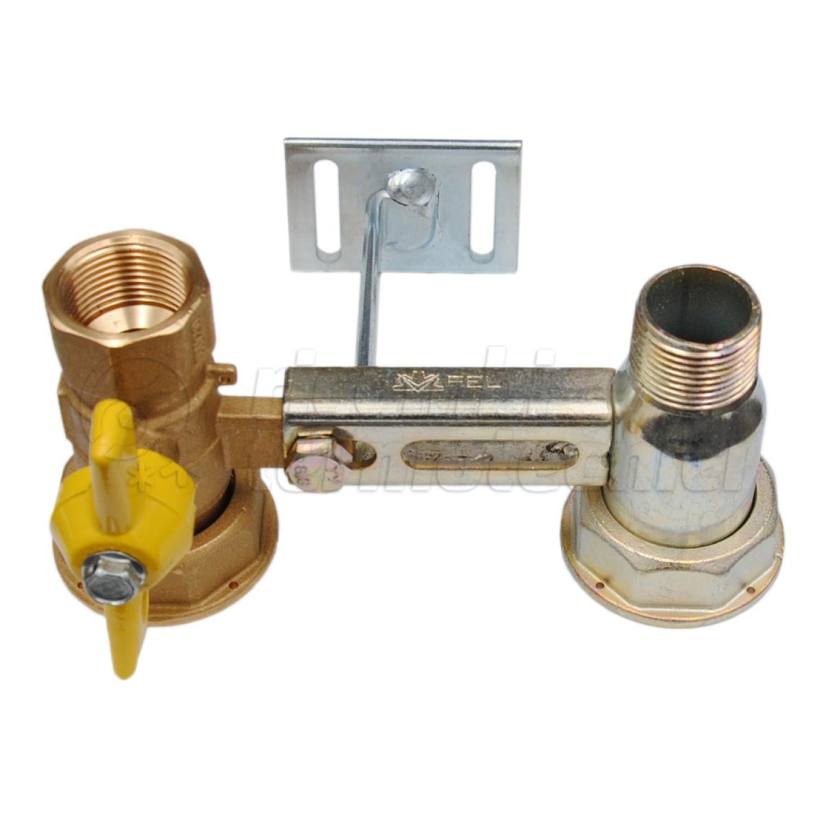 MENSOLA CON RUBINETTO 1"1/4 X 3/4" PER CONTATORE GAS