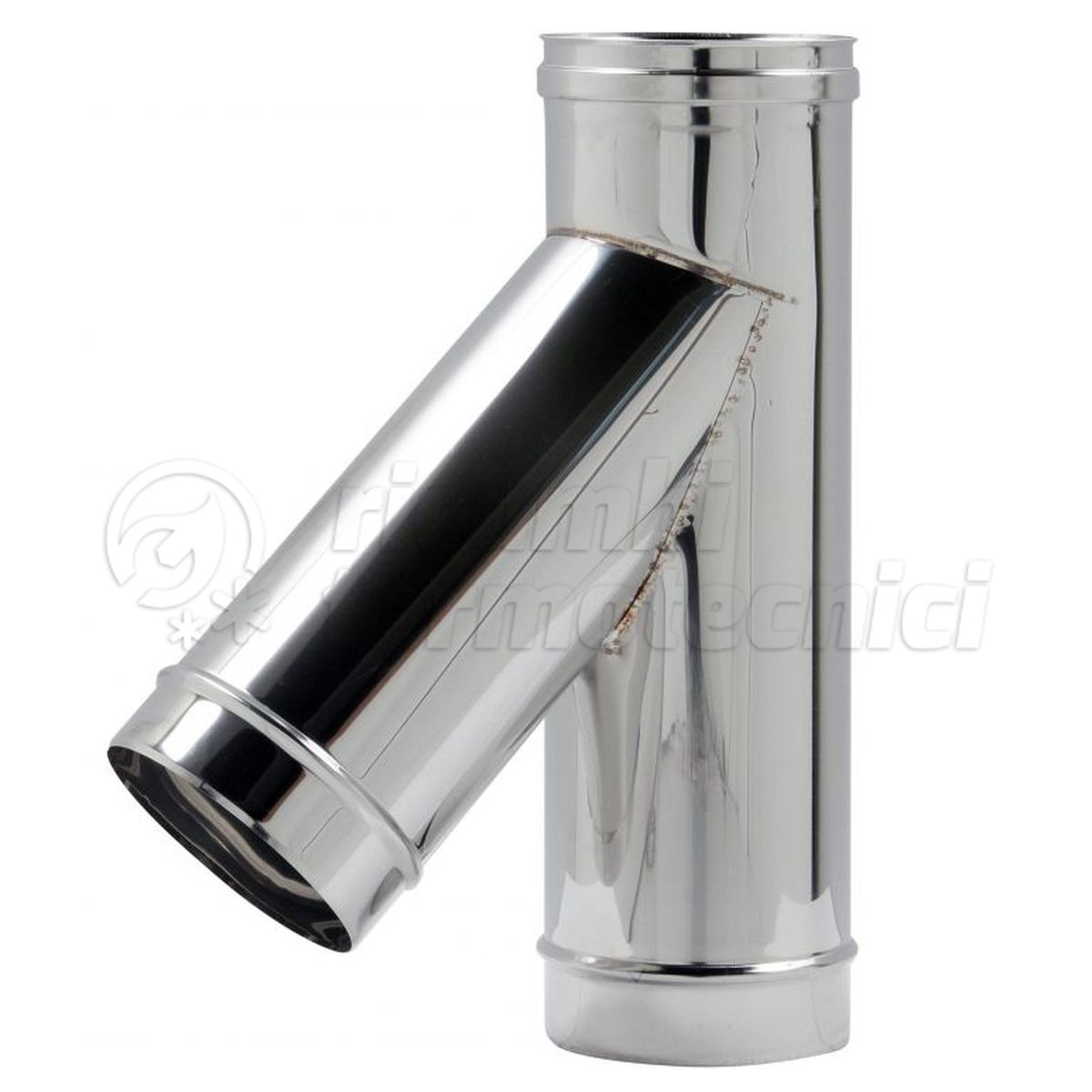 RACCORDO A T 135° INOX D.150