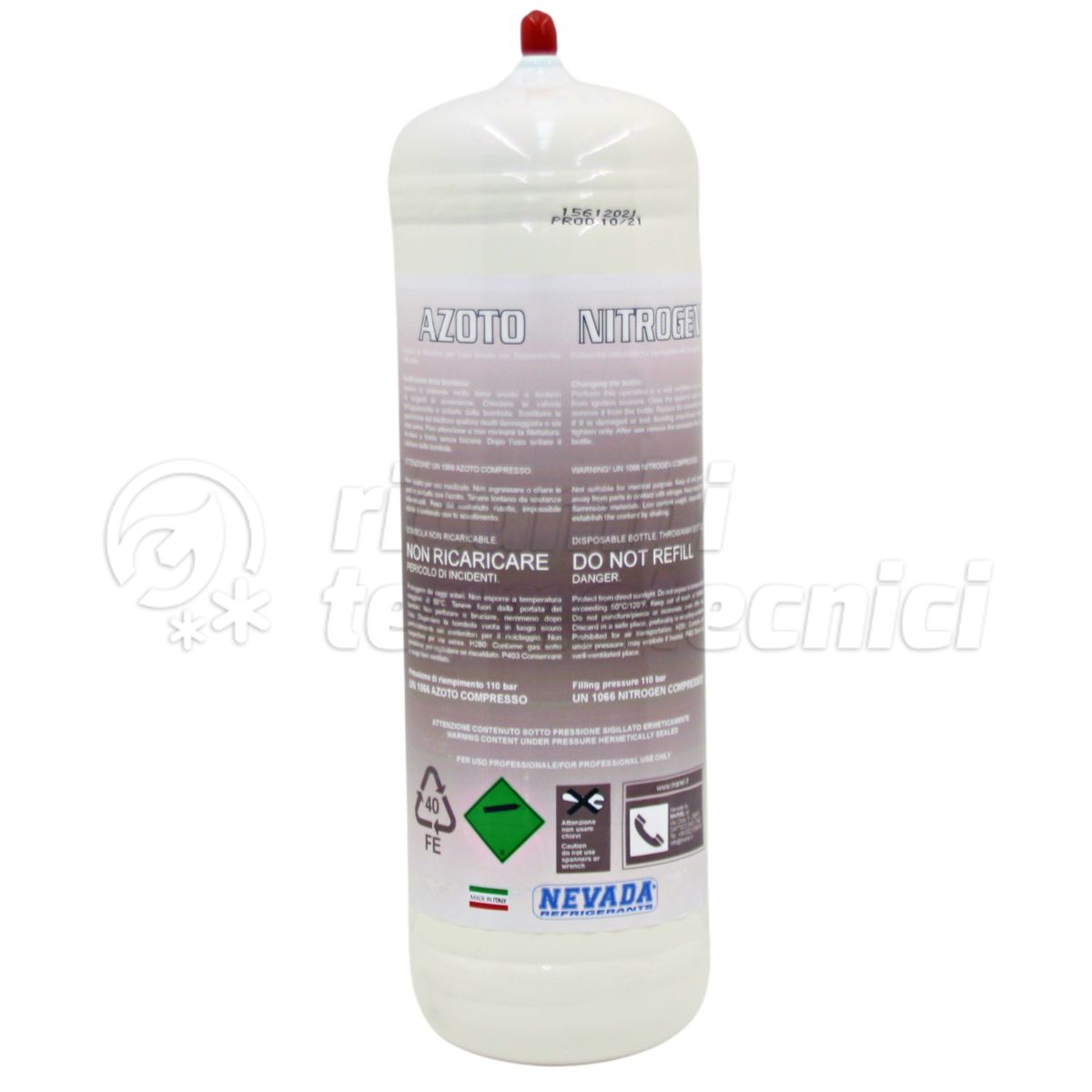 BOMBOLA AZOTO NON RICARICABILE 2,2 LT