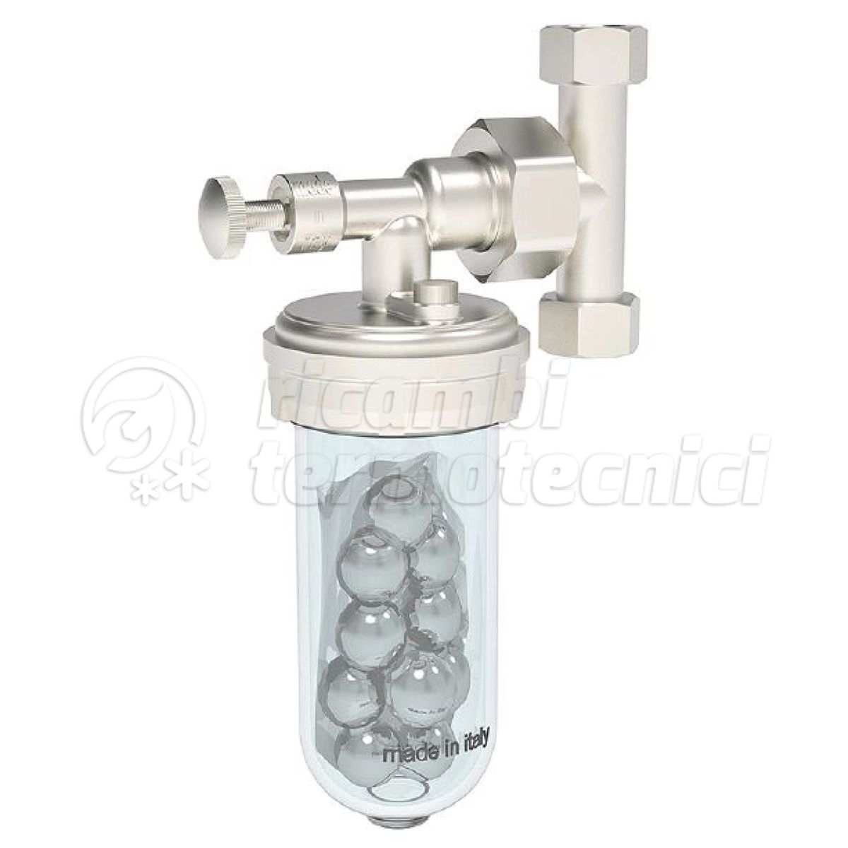 MAYCHEM DOSATORE POLIFOSFATI A SFERE ATTACCO CON GHIERA GIREVOLE DA 1/2'' FF 