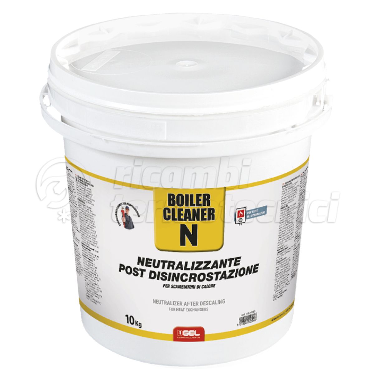 GEL NEUTRALIZZANTE IN POLVERE BOILER CLEANER N PER ELIMINAZIONE DELL'ACIDITA' BOTTIGLIA DA 1 KG