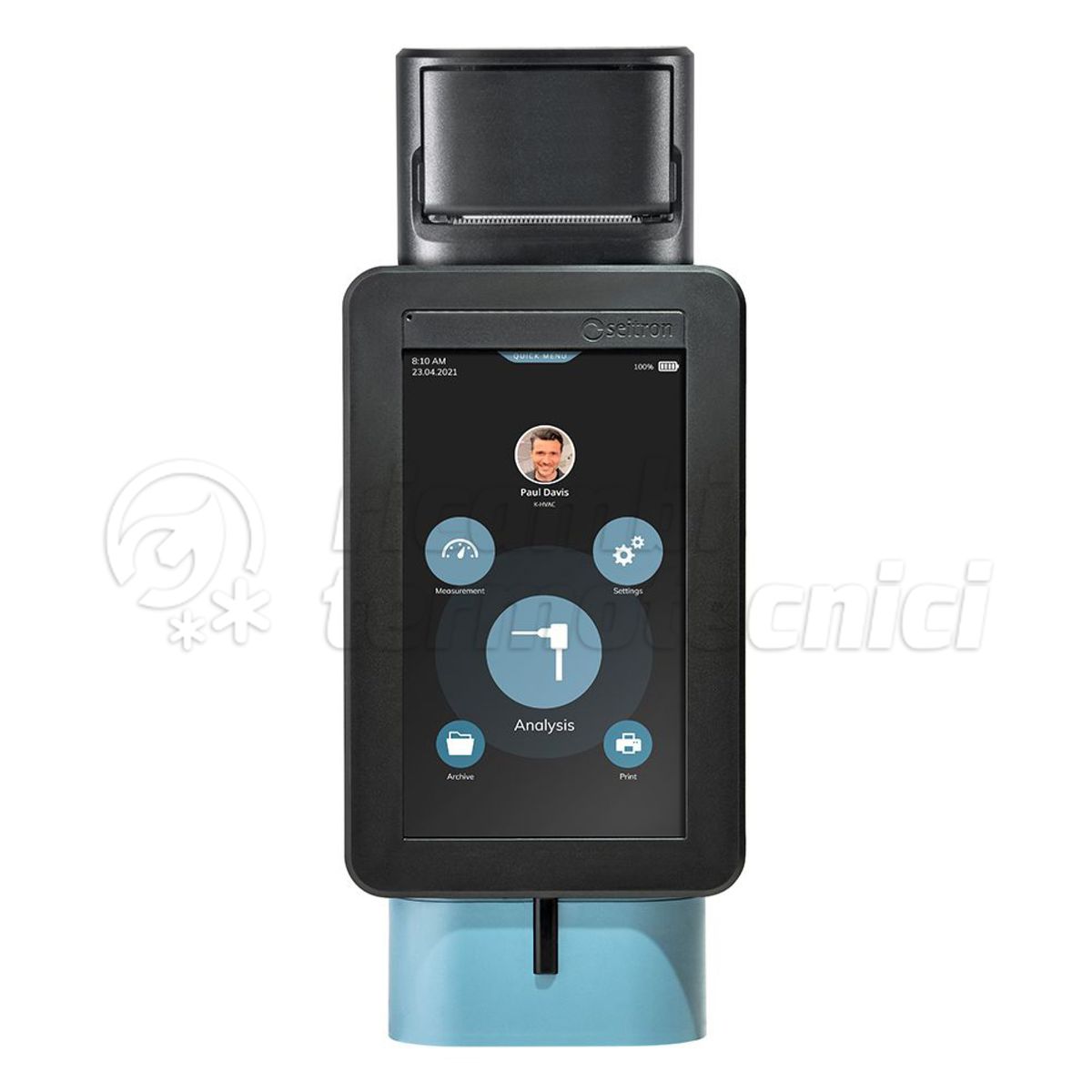 ANALIZZATORE DI COMBUSTIONE NOVO 2P CON STAMPANTE INTEGRATA  O2+CO ESP.