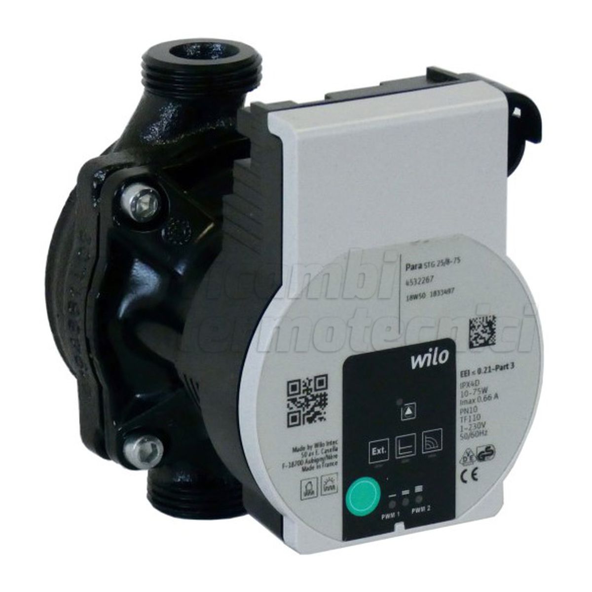 CIRCOLATORE WILO  ELETTRONICO PARA STG 15/8-75-12 INT 130 D.1'' PWM1-2 SOLARE