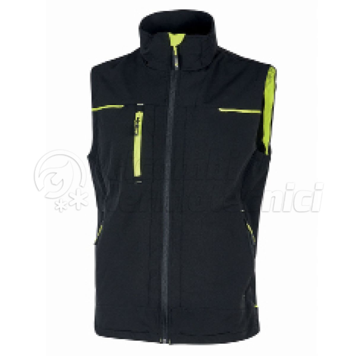 U-POWER GILET IN TESSUTO BLACK CARBON TAGLIA XXL
