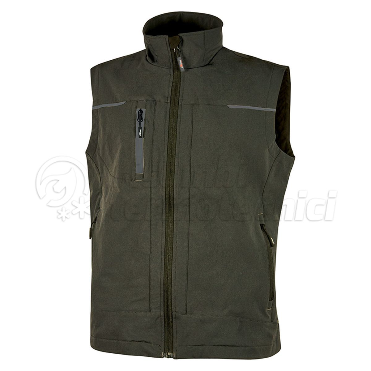 U-POWER GILET IN TESSUTO DARK GREEN  TAGLIA M