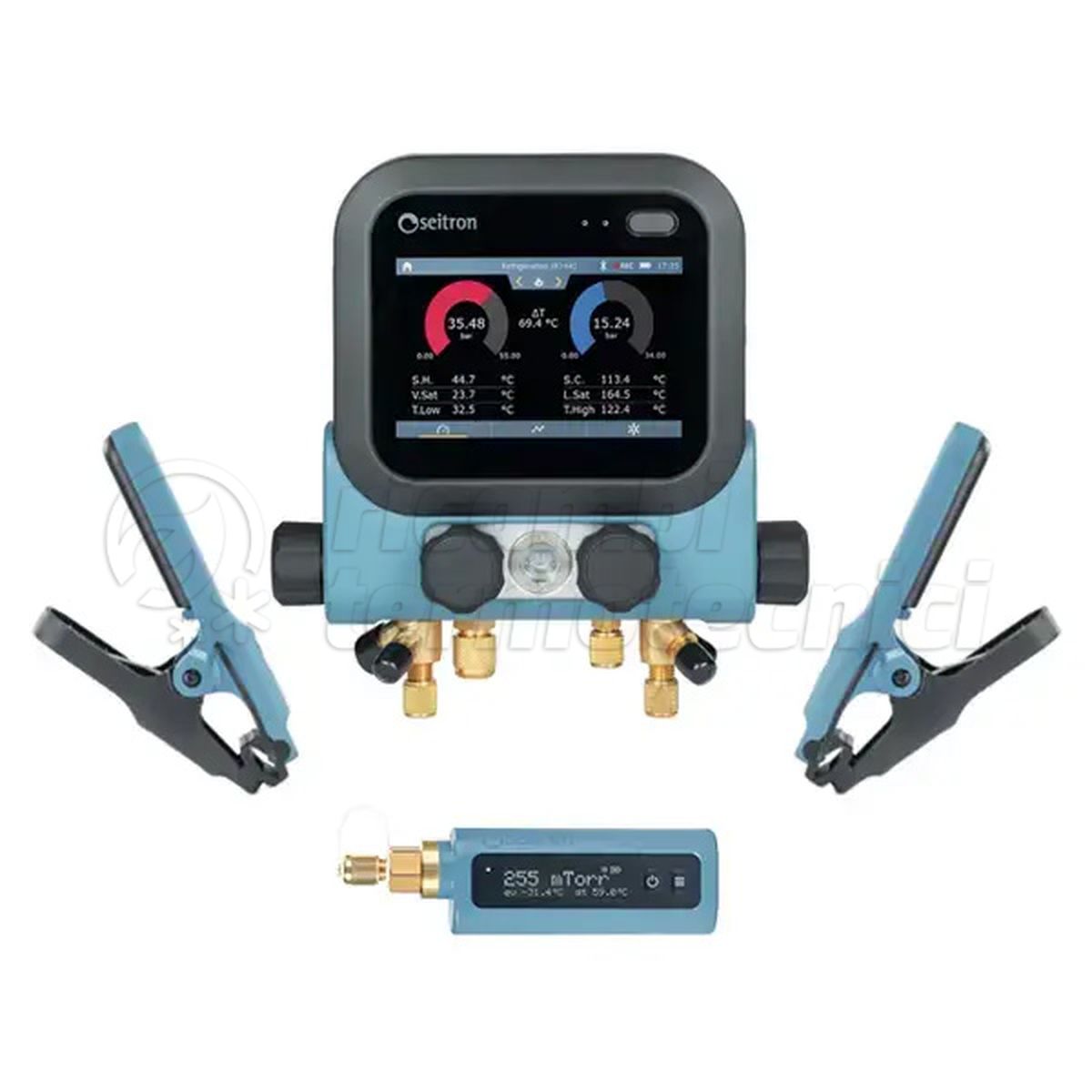 SEITRON KIT GRUPPO MANOMETRICO DIGITALE A 4 VIE BE COOL M4 CON SONDE E TUBI +VAC