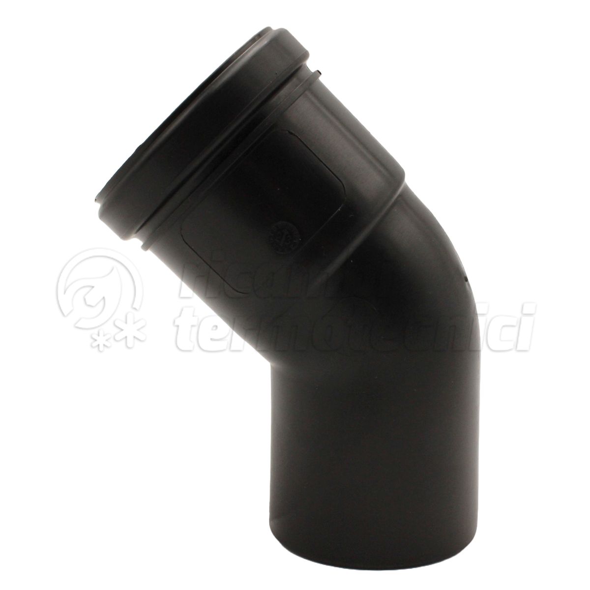 CURVA 45 PPH 60 - NERO ANTI UV 