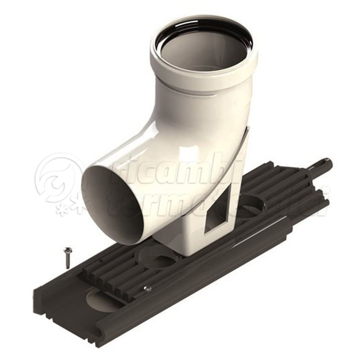 CURVA  90 PPH D.50 CON SUPPORTO