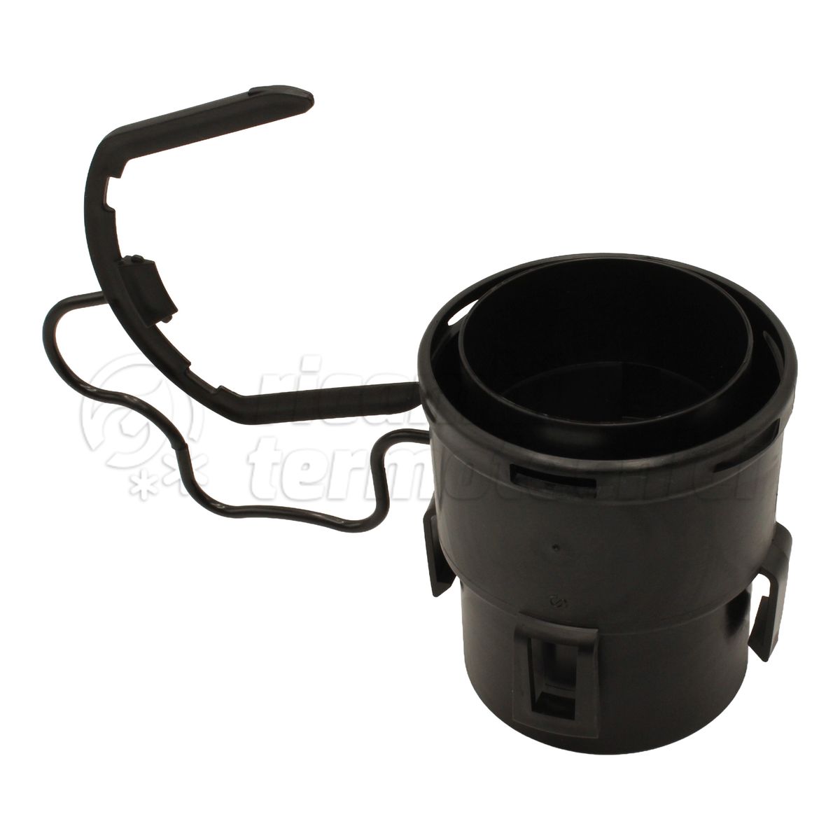 ADATTATORE MASCHIO PER TUBO FLEX D.80 - NERO