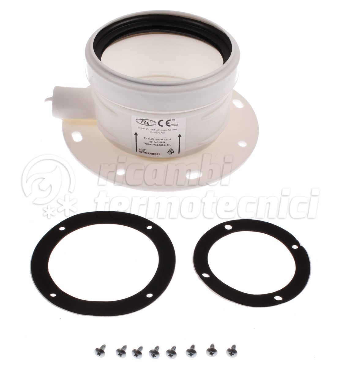 KIT ATTACCHI FLANGIATI ASP./SCAR. D. 80/80 - COMP CON ITALTHERM-SIME-UNICAL-ARCA
