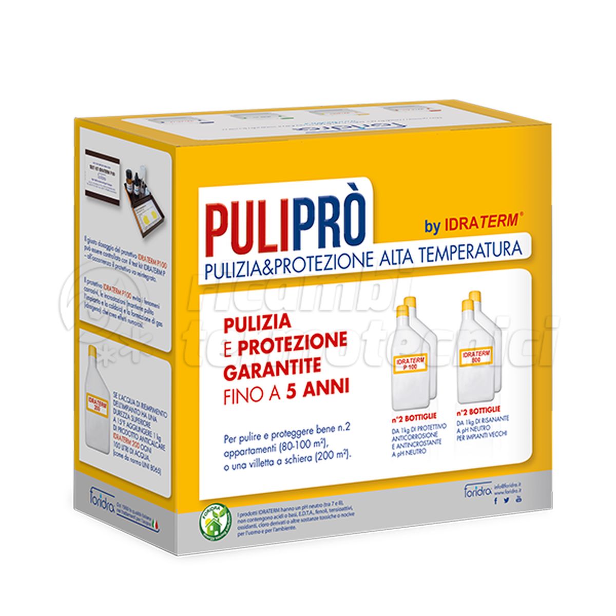 FORIDRA PULIPRÒ  KIT PULIZIA E PROTEZIONE ALTA TEMPERATURA