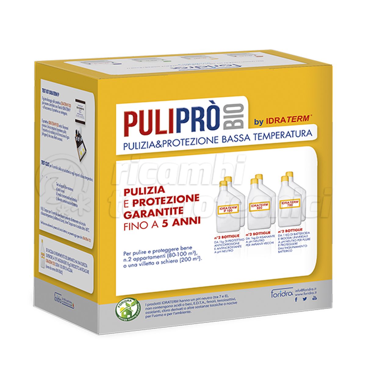 FORIDRA PULIPRÒ KIT PULIZIA E PROTEZIONE BASSA TEMPERATURA