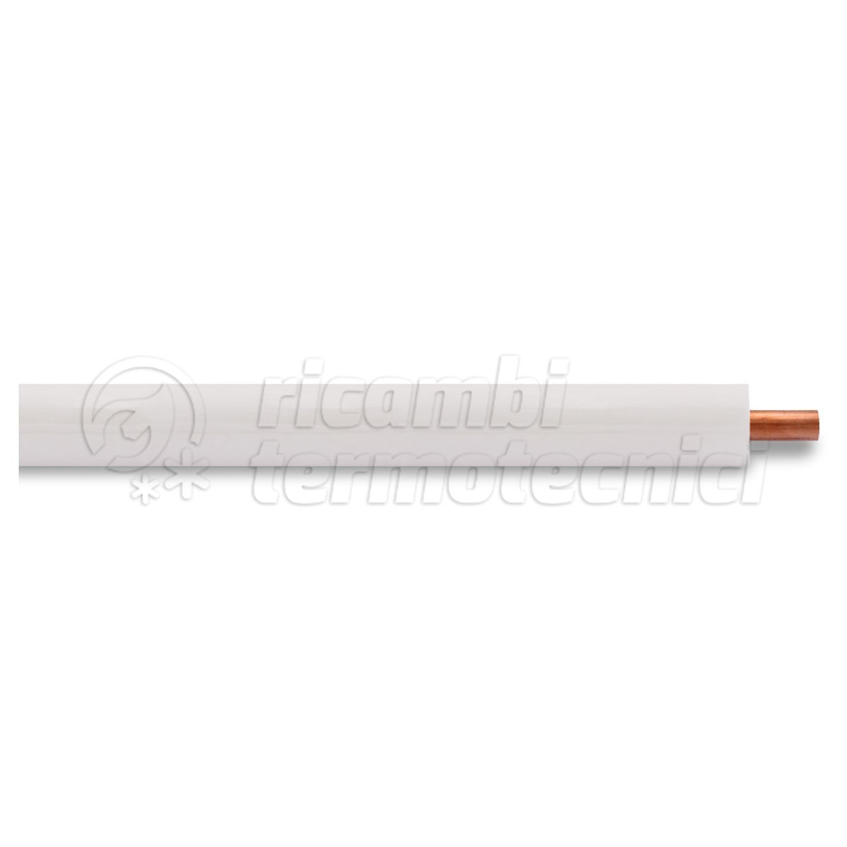 GELIX TUBO RAME CONDIZIONAMENTO  1/4'' - ROTOLO DA 50 MT SP 0,8 - SP ISO 3MM BIANCO