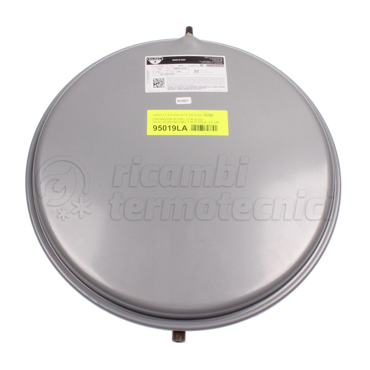 RADIANT VASO LT.8 D.522 H=75 3/8"G180PC/SC   - 13D0000803