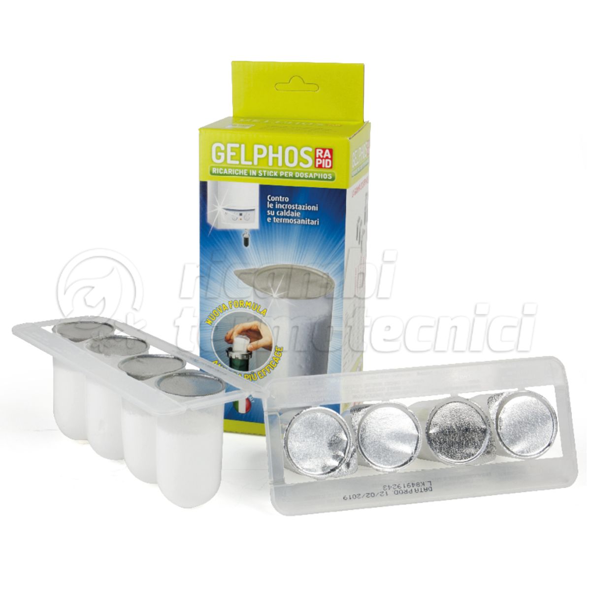 GEL RICARICA POLIFOSFATI IN POLVERE 8 STICK "RAPID"