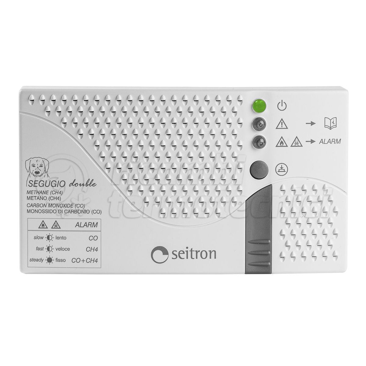 SEITRON RILEVATORE FUGHE GAS METANO+CO SEGUGIO DOUBLE