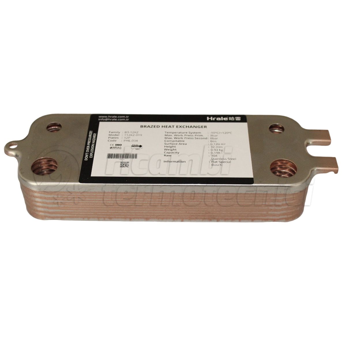 SCAMBIATORE 12 PIASTRE TIPO JUNKERS 87186446230 E VIESSMANN VITOPEND 7841790