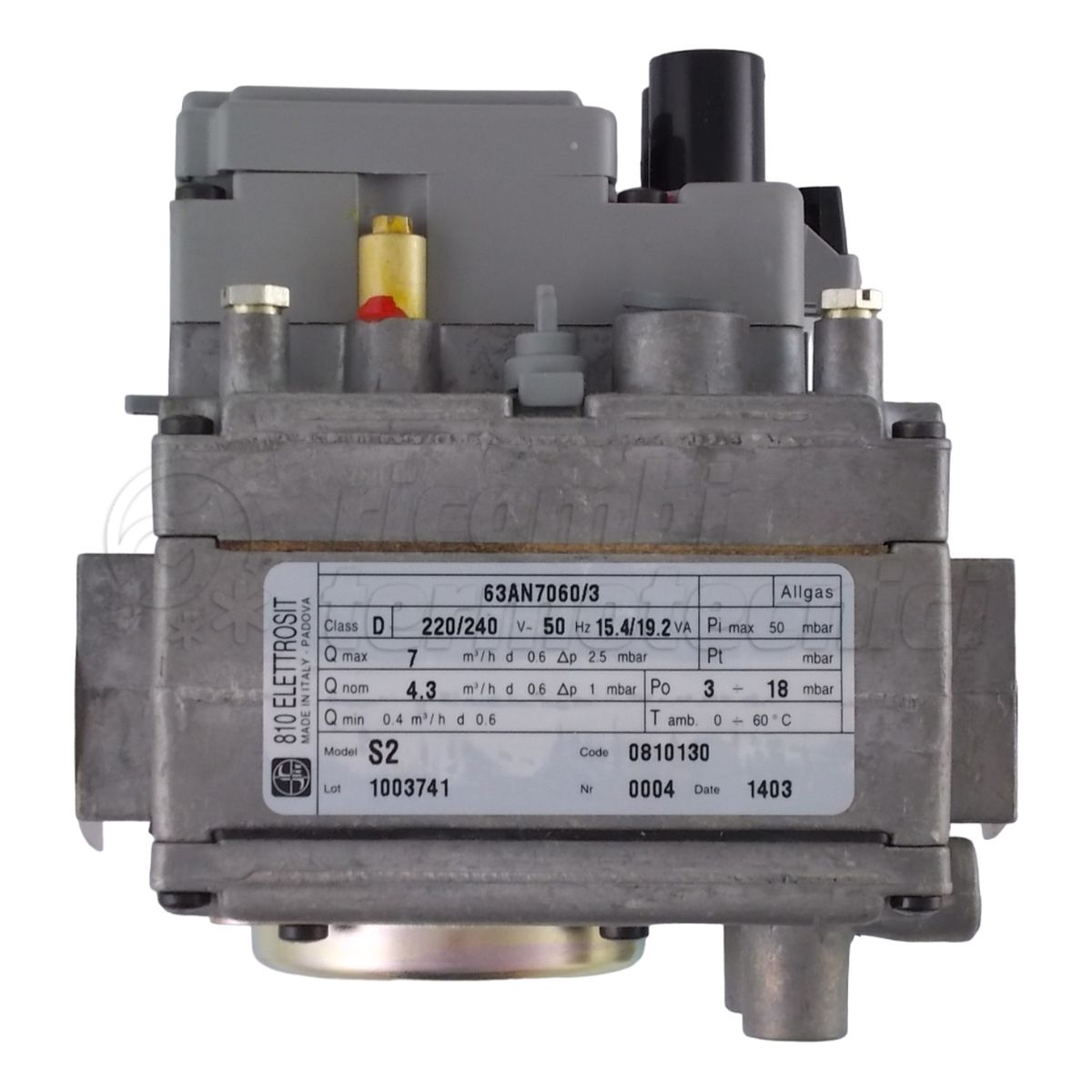VALVOLA GAS SIT S2 1/2" ATTSOTTO 0810130