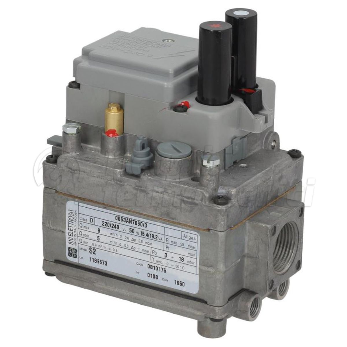 VALVOLA GAS SIT S2 PUL. LUN 3/4" AT LATR 0810175