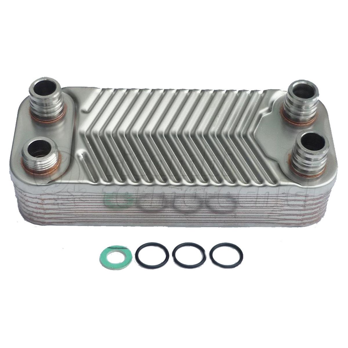 SCAMBIATORE 14 PIASTRE TIPO VAILLANT ATTACCHI ORING L.190 MM