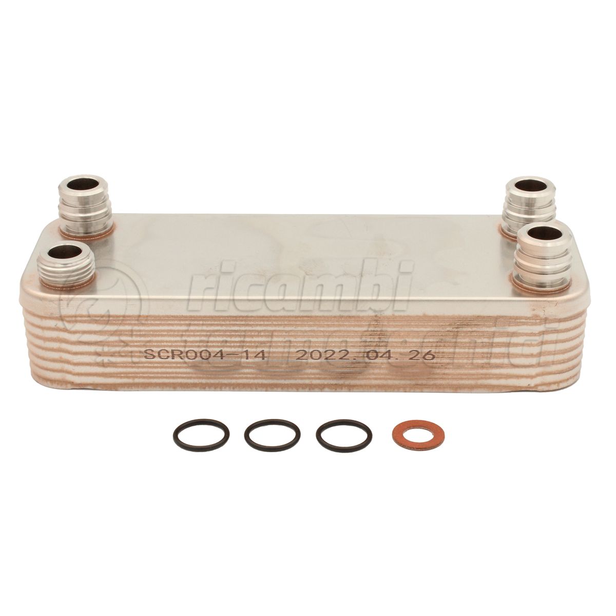 SCAMBIATORE 14 PIASTRE TIPO VAILLANT ATTACCHI ORING L.207 MM