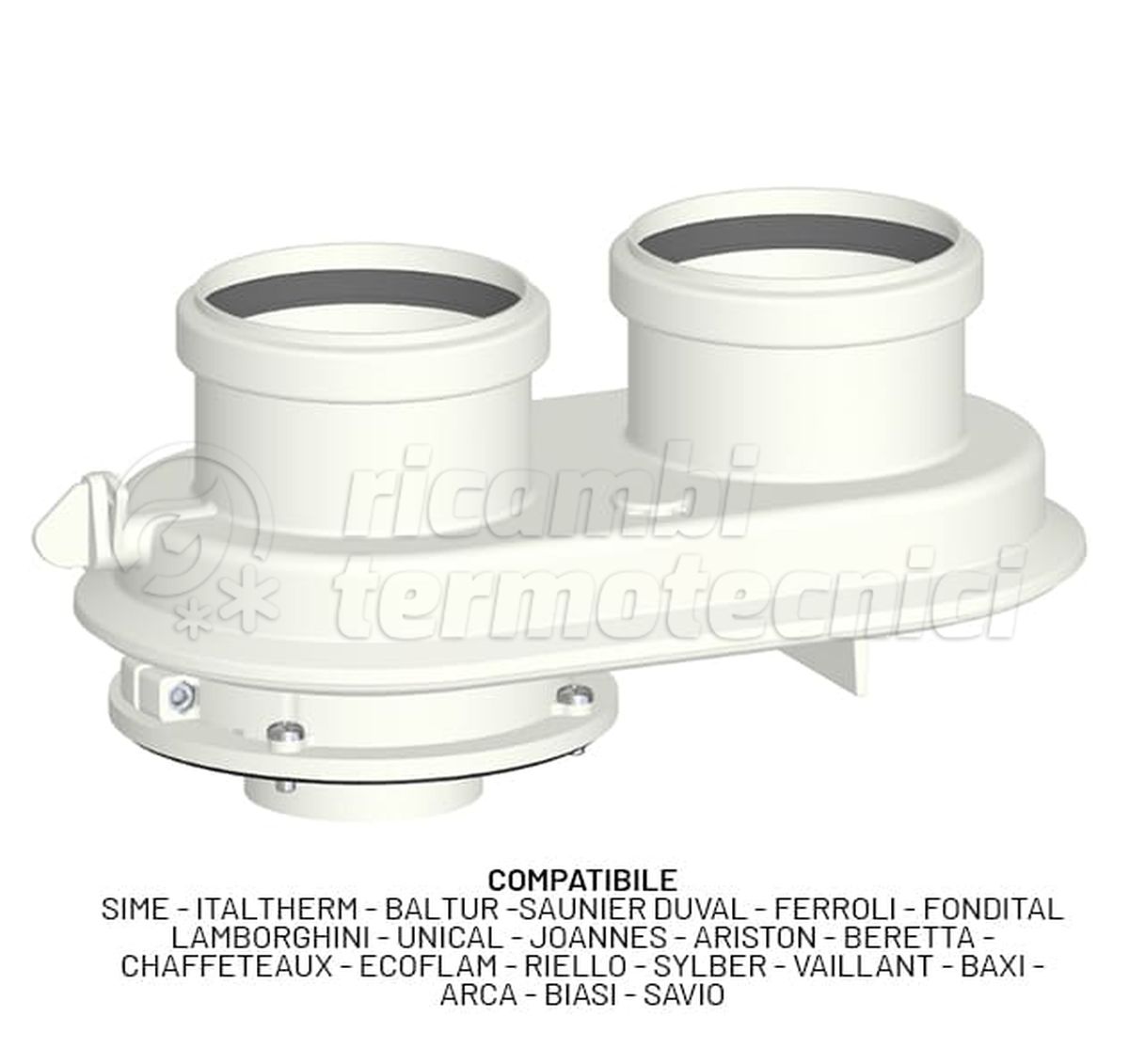 SDOPPIATORE MONOBLOCCO UNIVERSAL 1 DN80 IN PP