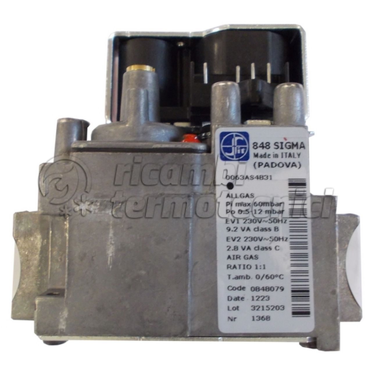 SILE ELETTROVALVOLA SIGMA RP 1/2 105MM 0848079