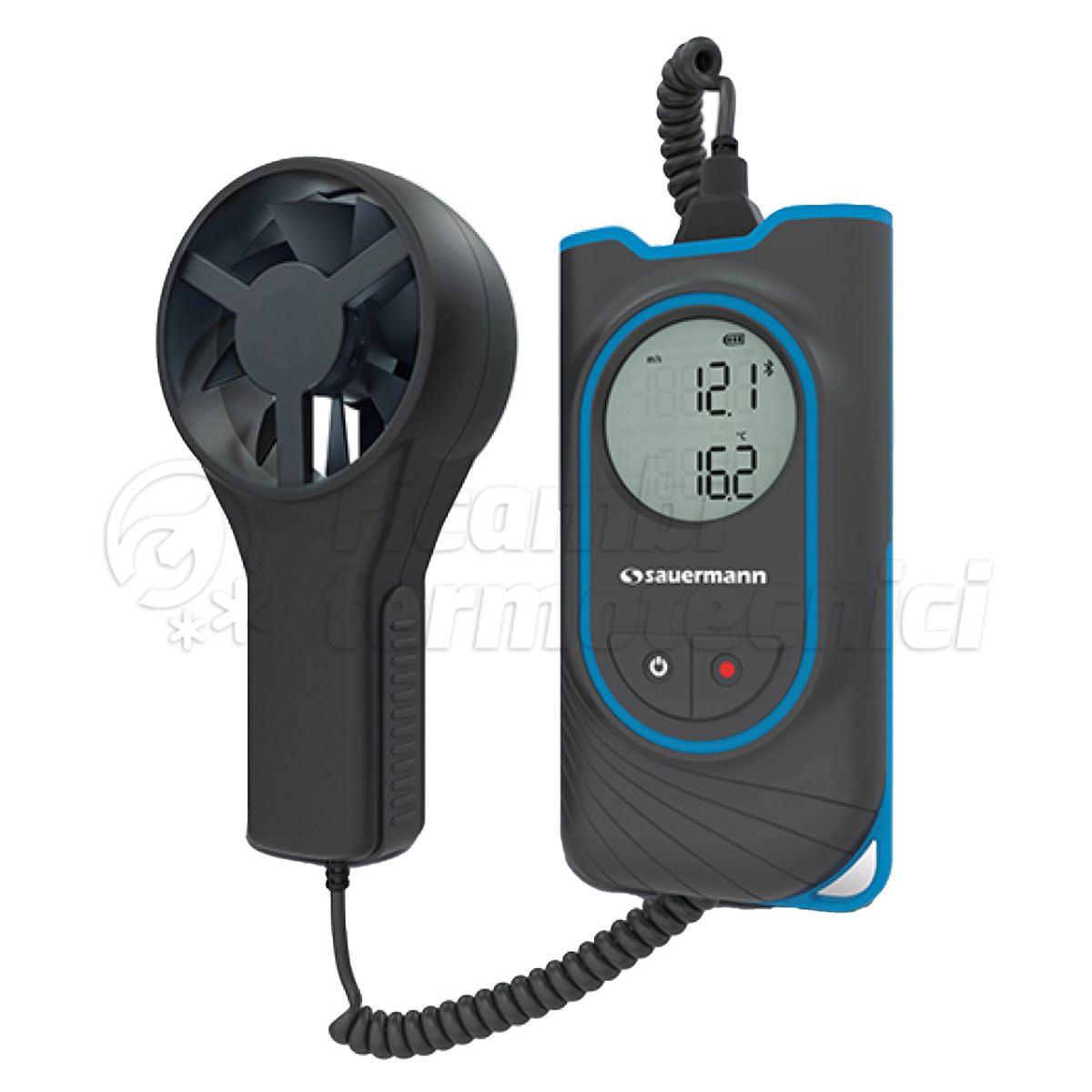 SAUERMANN TERMOANEMOMETRO PALMARE CON DISPLAY CON VENTOLINA DIAMETRO 80MM-WIRELESS