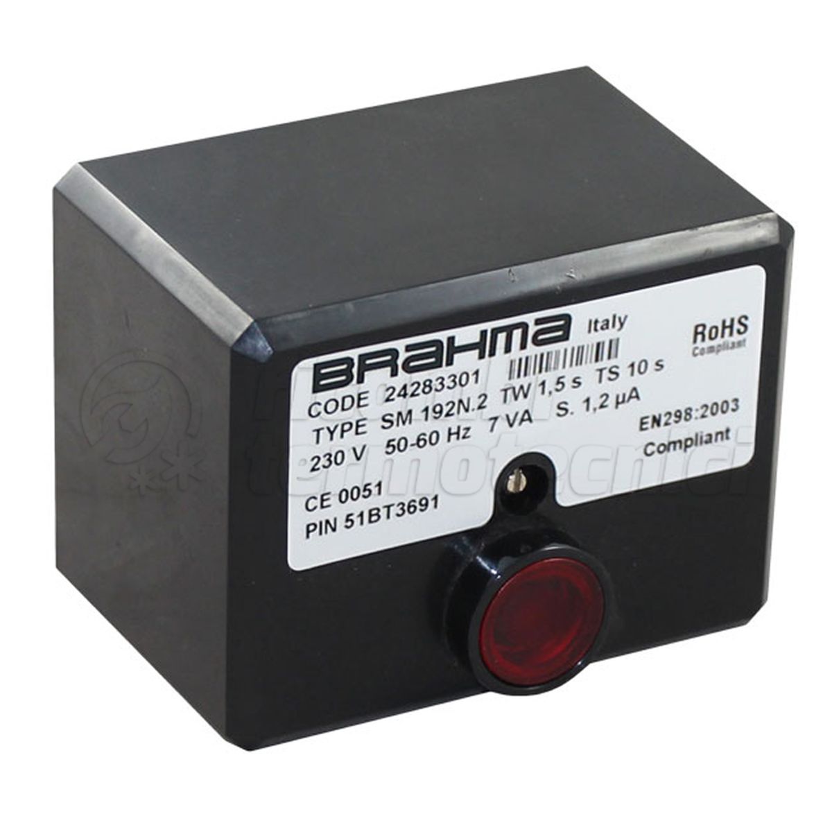 APPARECCHIATURA SCHEDA BRAHMA SM192.2 TW1,5 SEC  TS10 SEC
