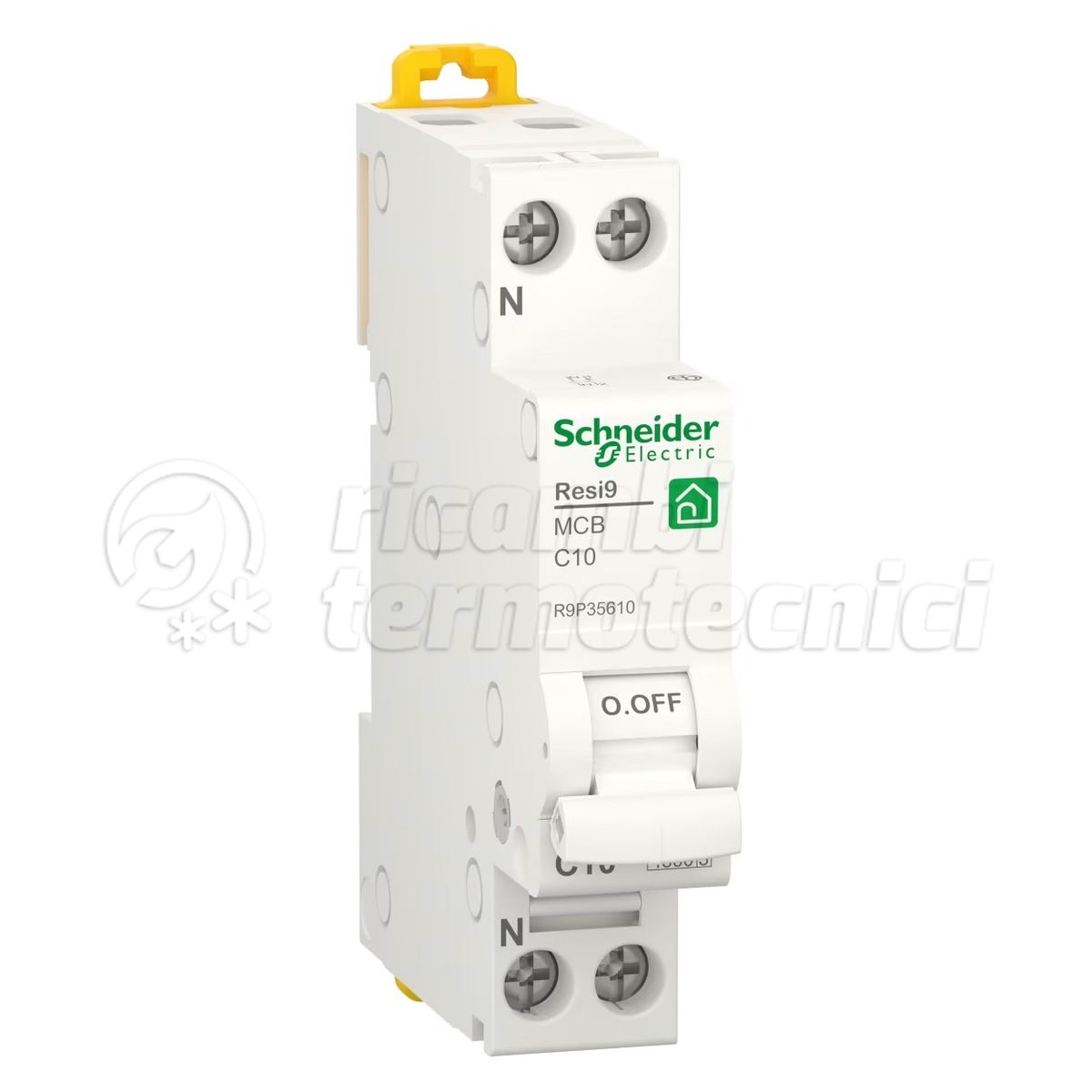 INTERRUTTORE MAGNETOTERMICO RESI9 MCB 1P+N C 10A 4500A 1M