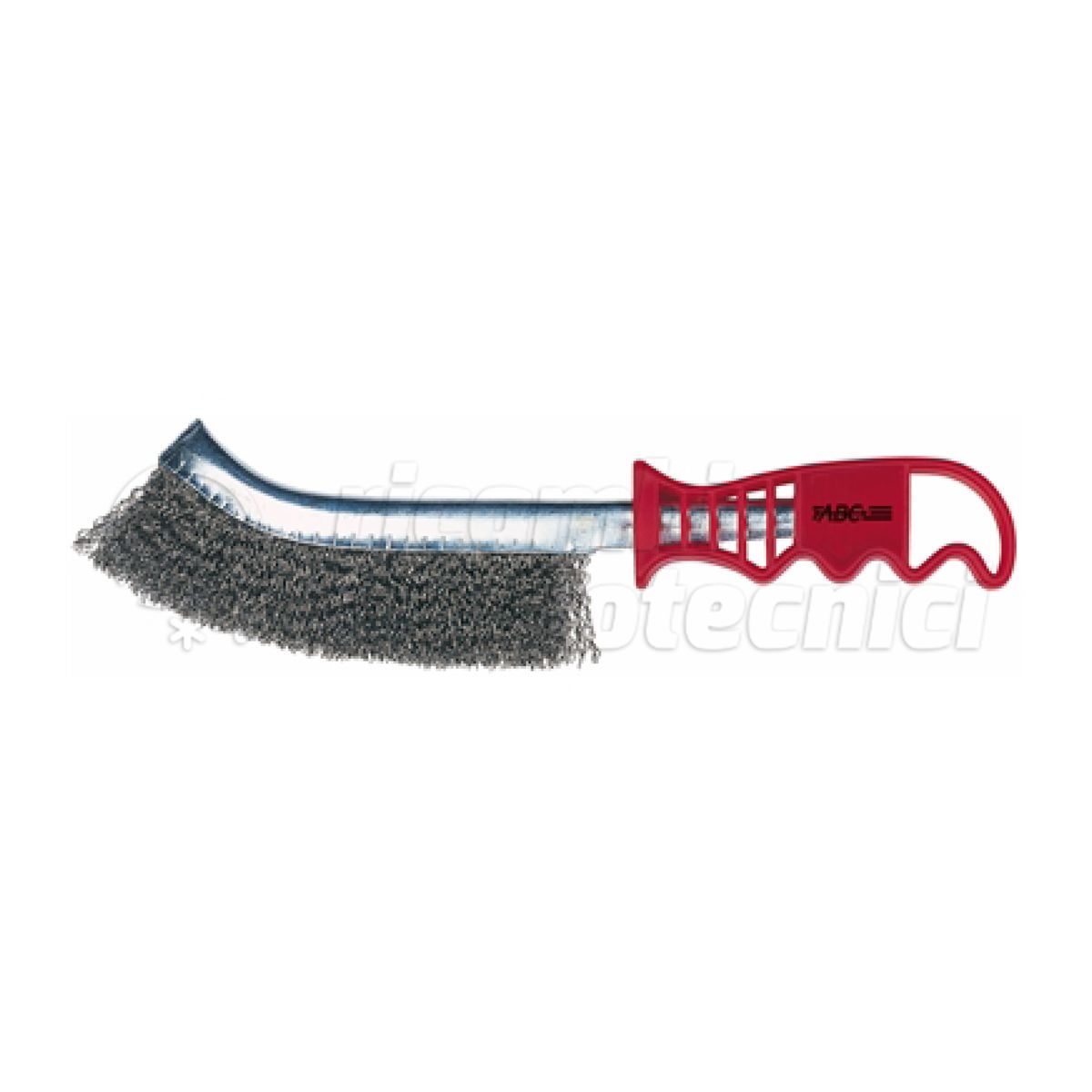 SPAZZOLA CON FILO TONDO ONDULATO IN ACCIAIO INOX D3993/2
