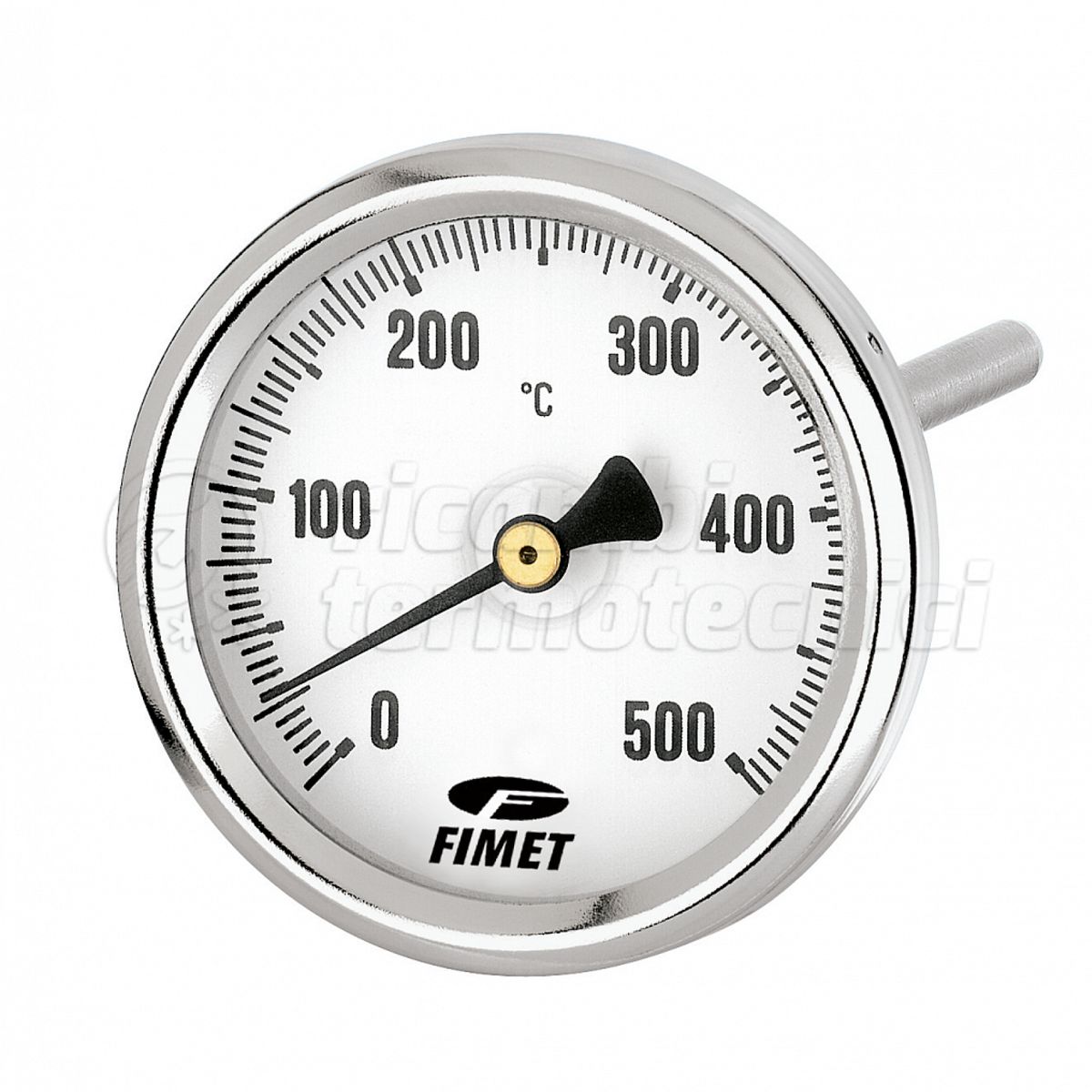 TERMOMETRO BIMETRICO PER FUMI DA 150MM 0+500°C