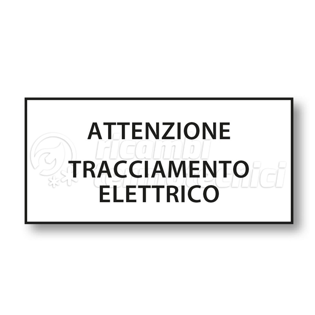 TARGHETTA ADESIVA SEGNALAZIONE