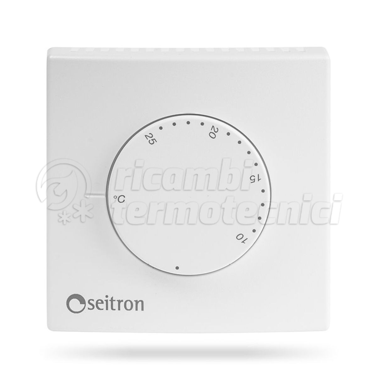 TERMOSTATO AMBIENTE TM001 ELETTROMECCANICO NA+NC 3C SEITRON